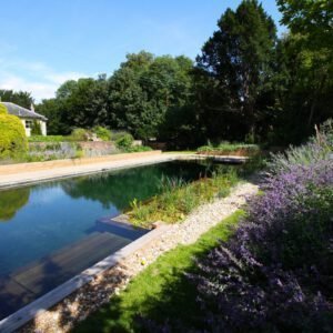 Siervijver met natuurlijke filter
